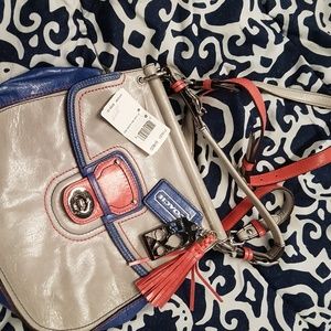New coach leather purse